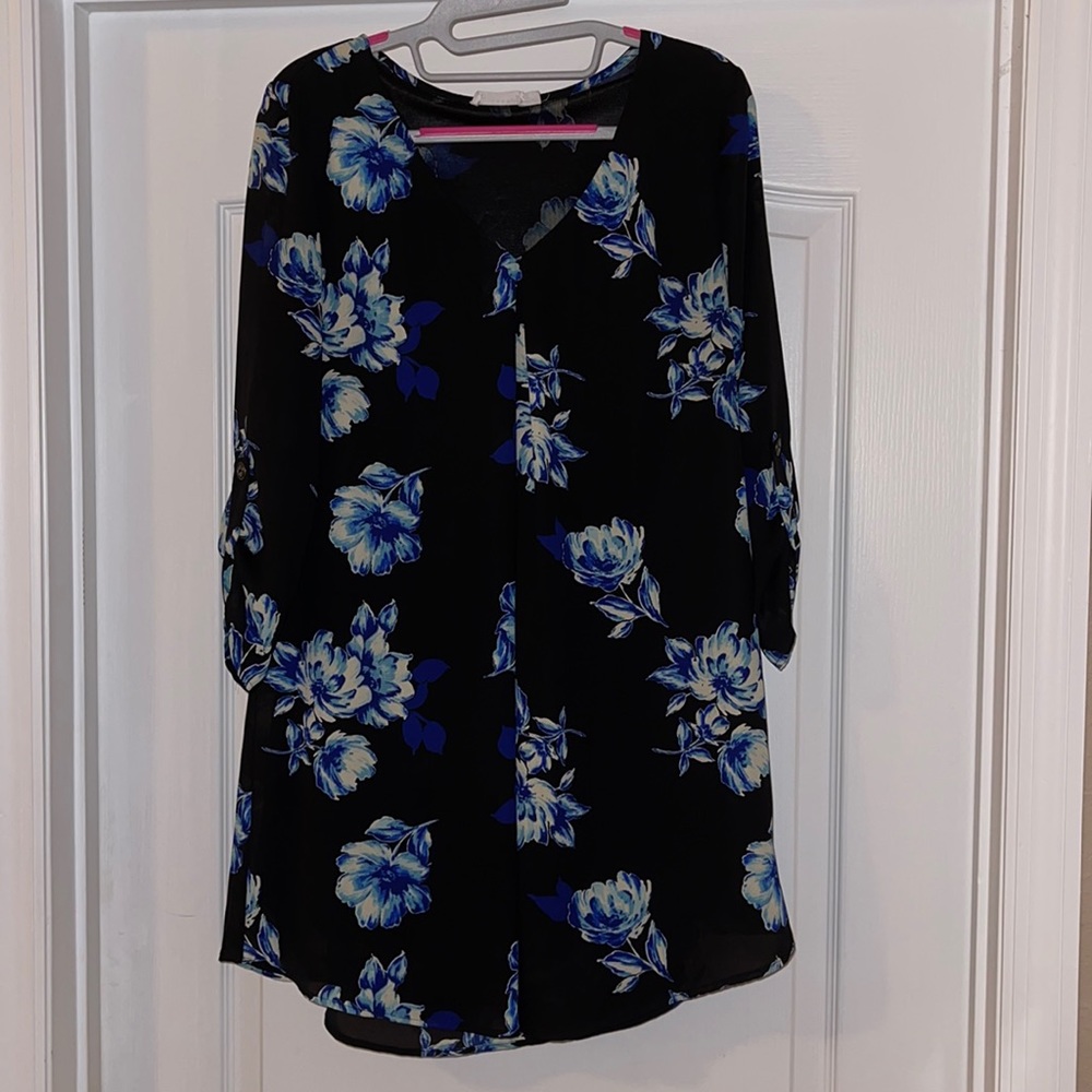 Lush 3/4 sleeve lined dress